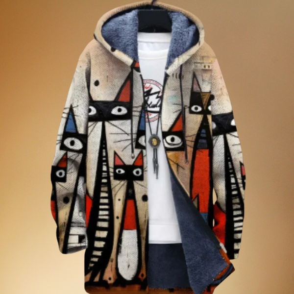 Bella - Jas met artistieke print