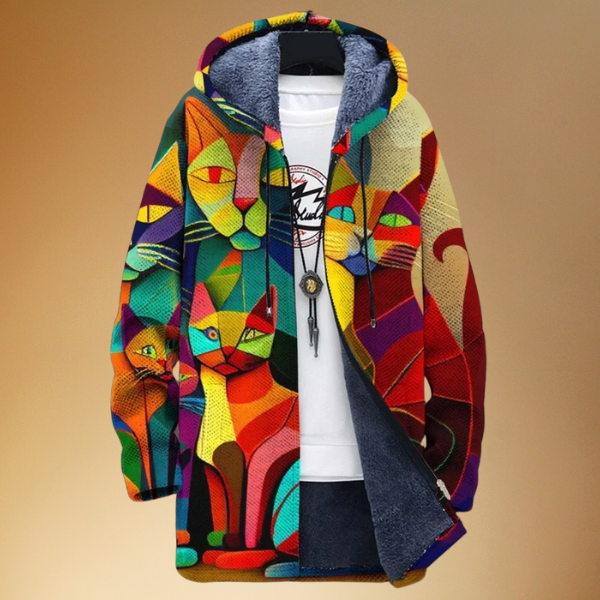 Bella - Jas met artistieke print