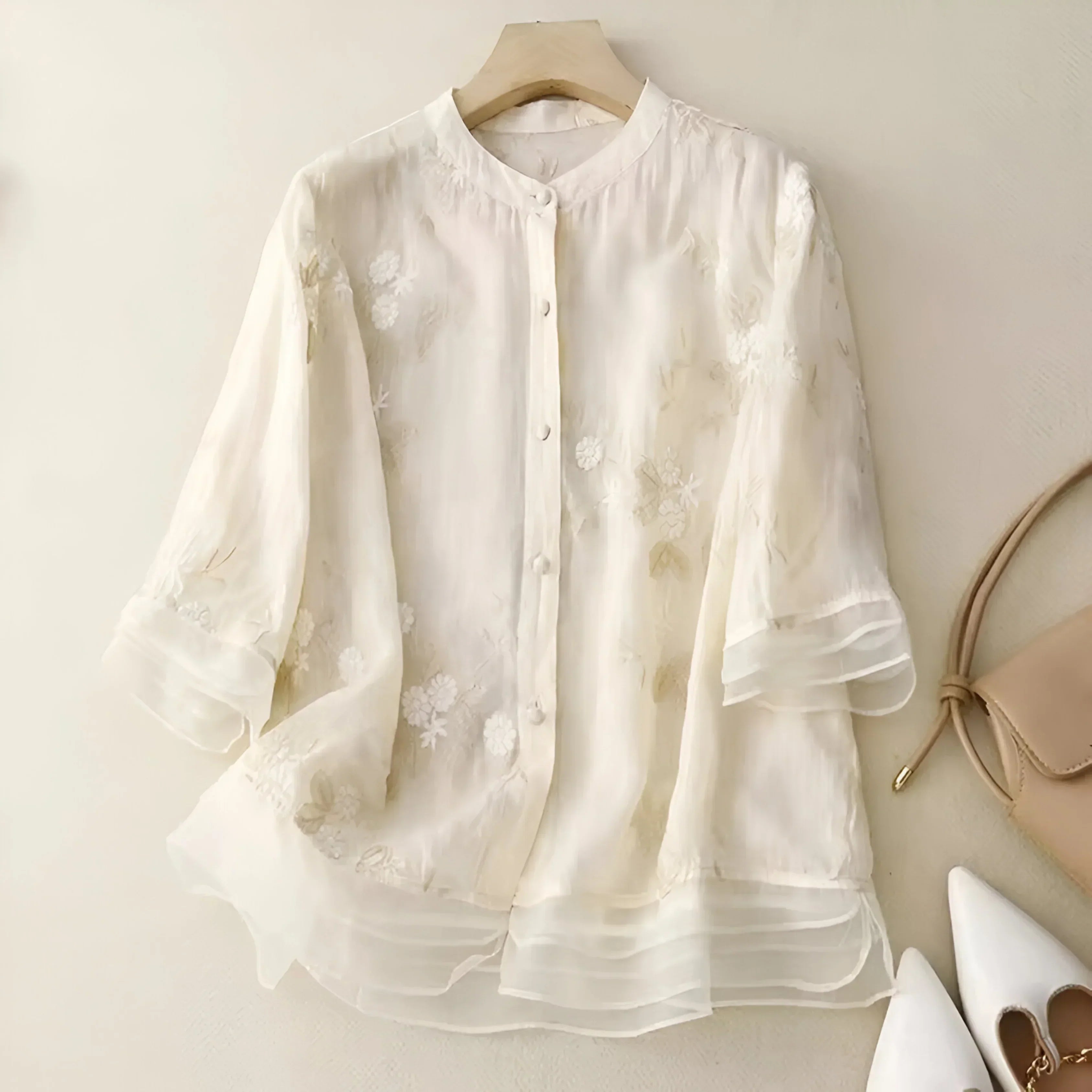 Amelia | Elegante Bloemen Blouse