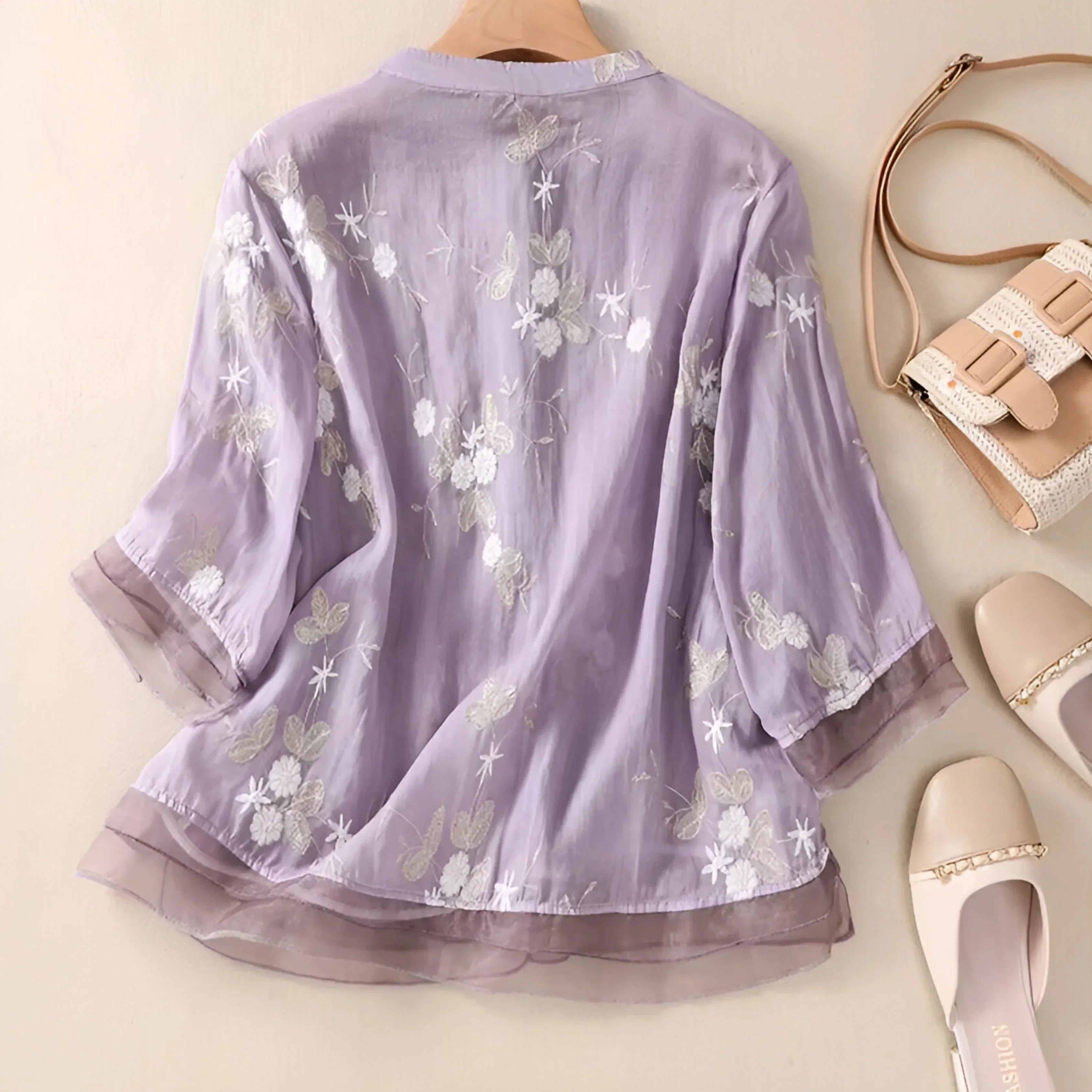 Amelia | Elegante Bloemen Blouse