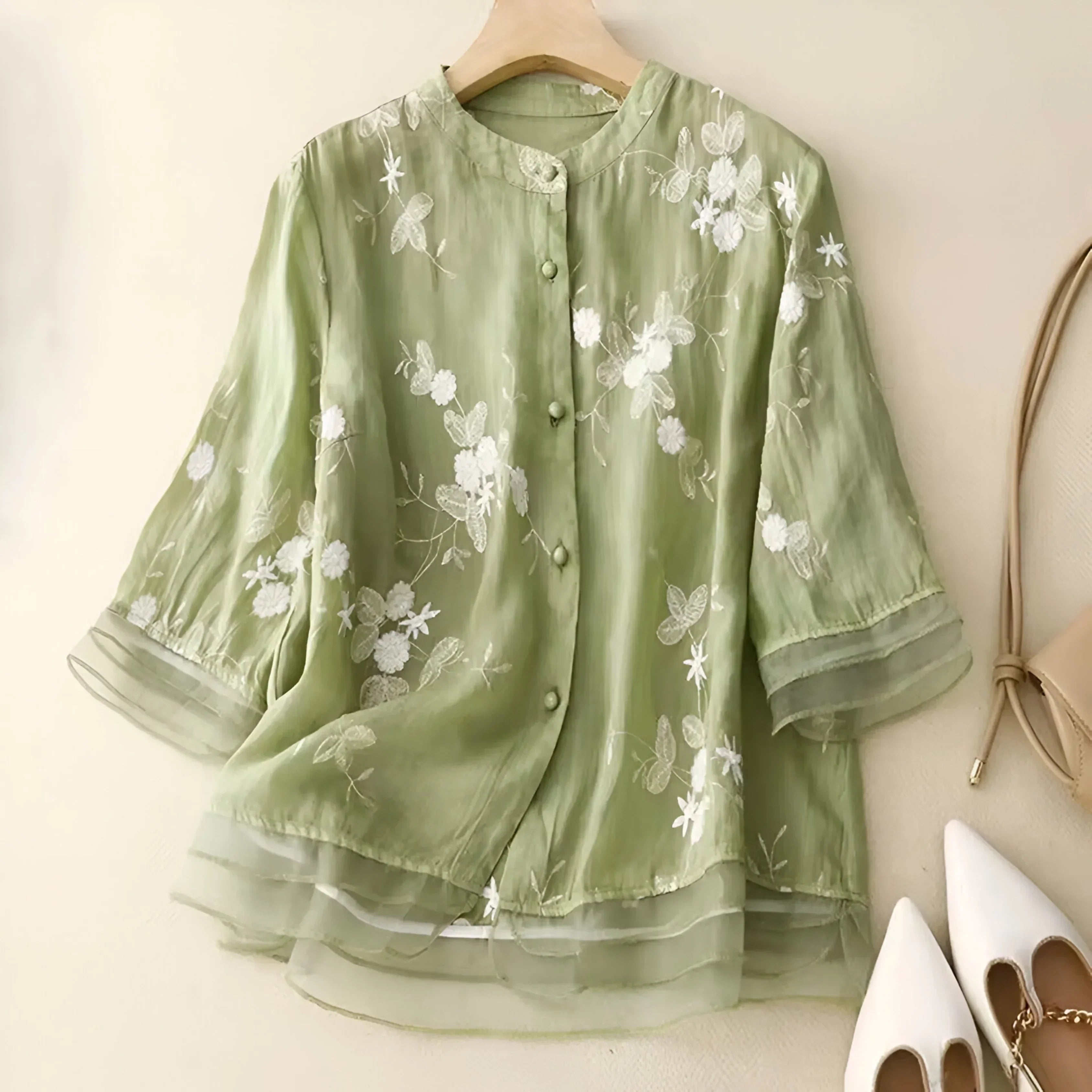 Amelia | Elegante Bloemen Blouse